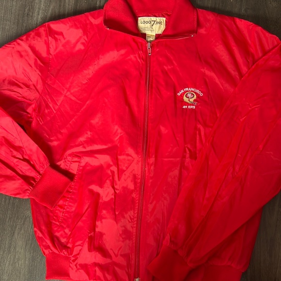 80s Logo 7 49ers Lightweight Jacket - Picture 1 of 6
